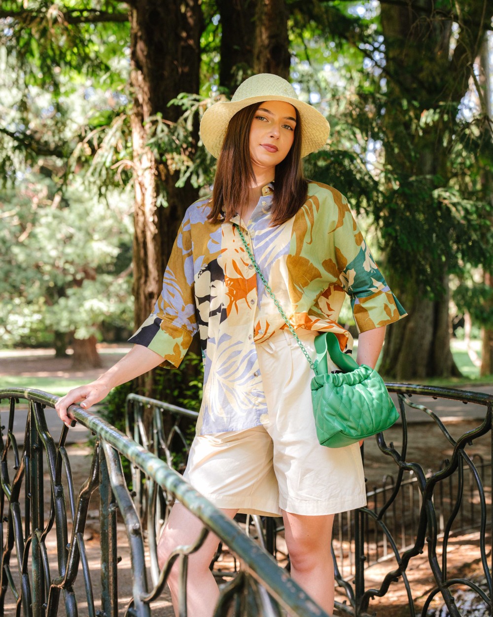 SAC BOURSE CUIR VEGAN VERT